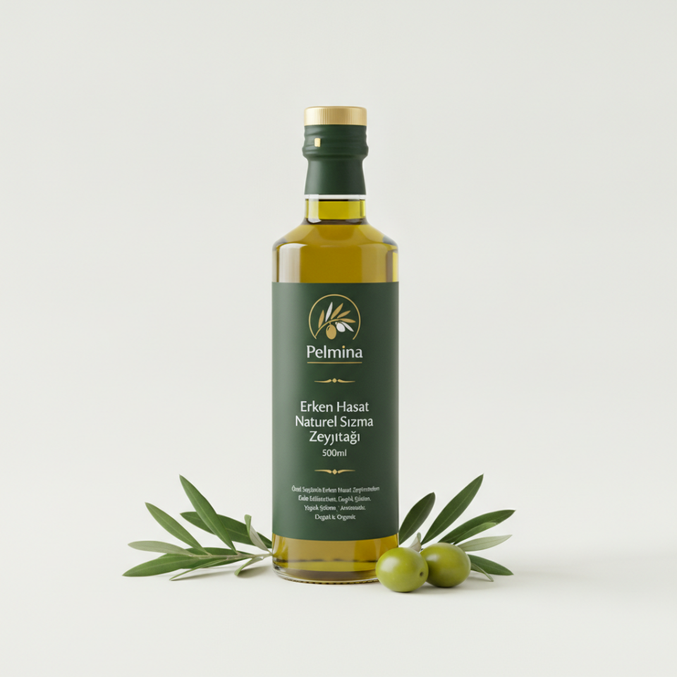 Pelmina Erken Hasat Naturel Sızma Zeytinyağı 500ml