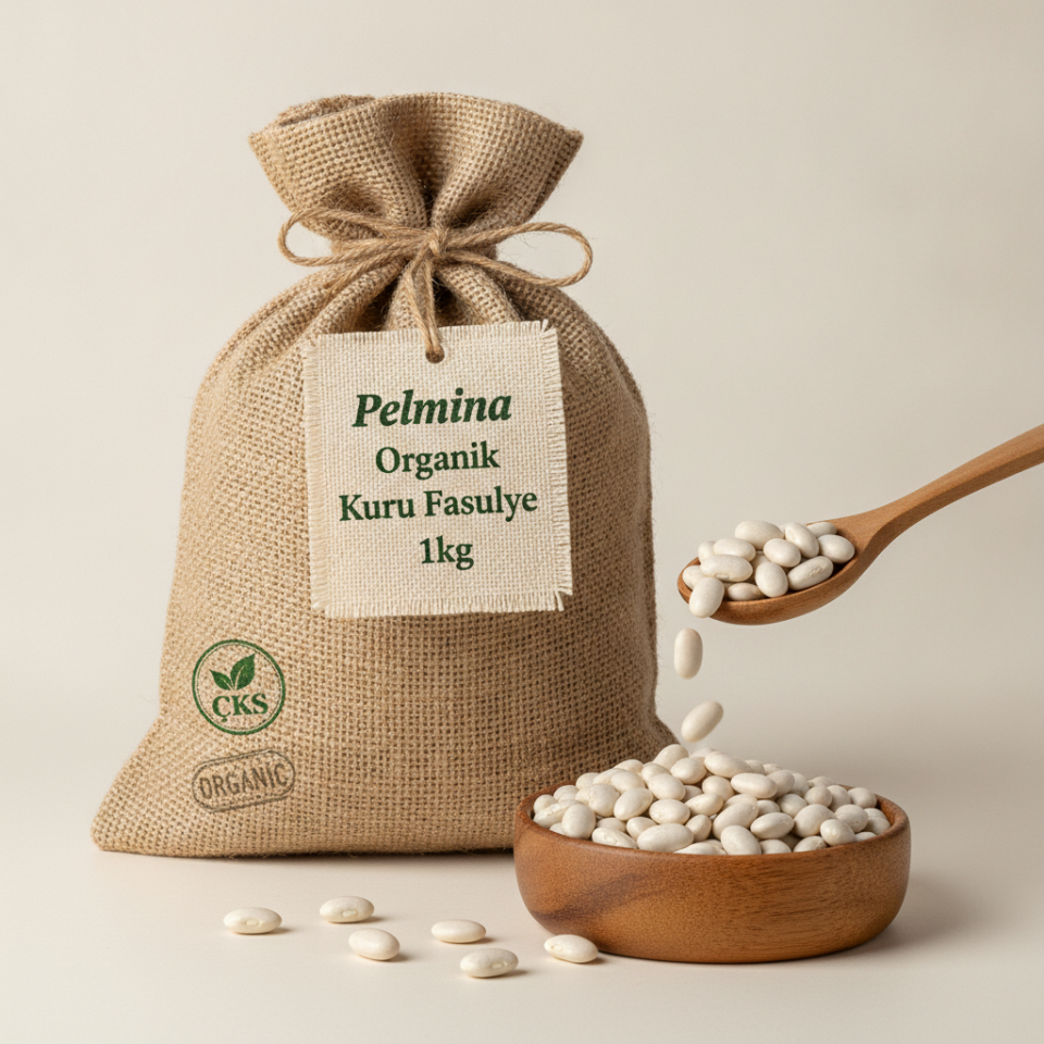 Pelmina Organik Kuru Fasulye 1kg